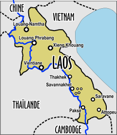 Carte du Laos